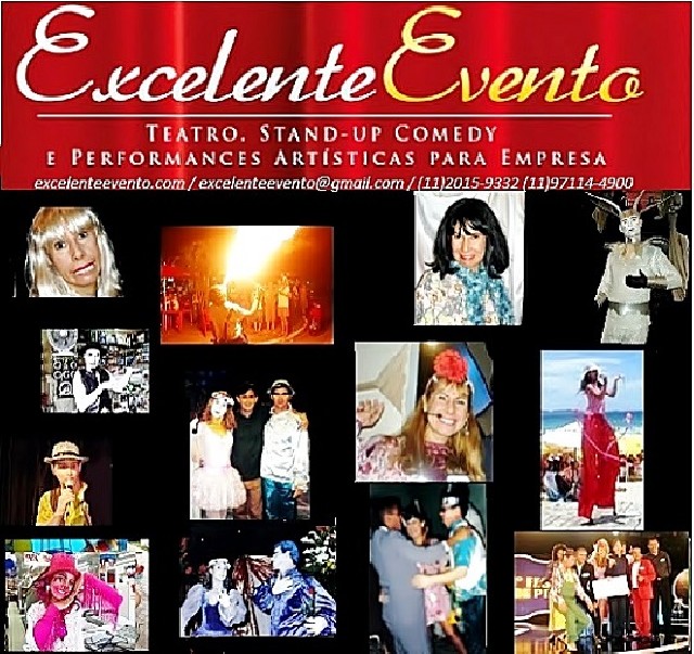 Eventos empresariais: festas- performances- teatro